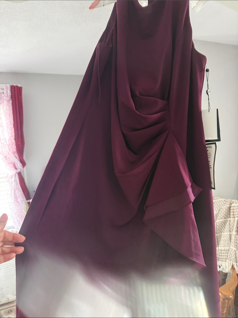 Adrianna Papell Rich Plum Evening Dress